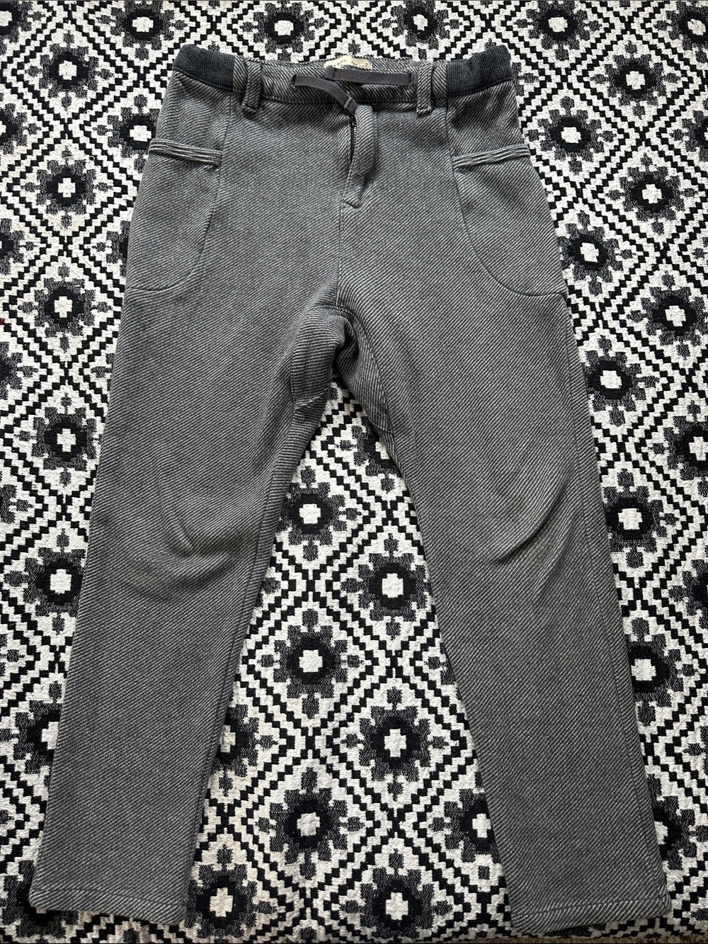 Zara Kids Charcoal Gray Knit Jogger Pants